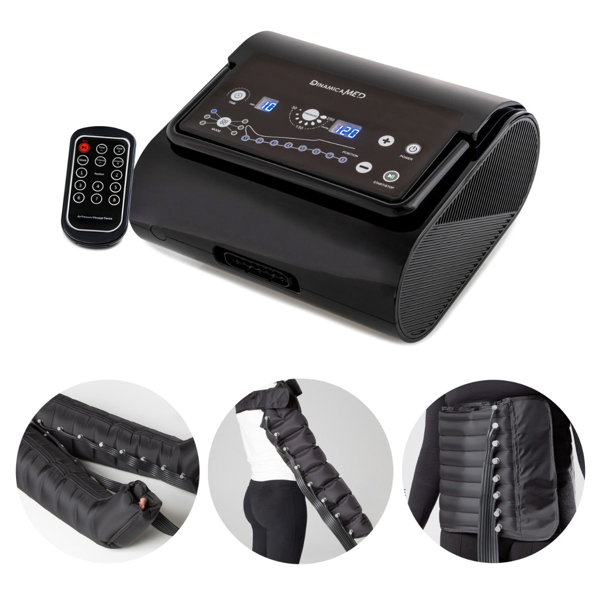 Pressoterapia Compact 8 (2 gambali XL + fascia addominale + bracciale)