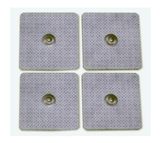 Elettrodi adesivi 50x50 mm con bottone (4 Pz)