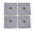 Elettrodi Adesivi quadrati 48x48 mm a bottone (4 pz)
