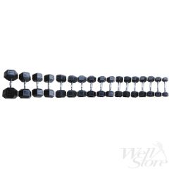 Manubrio Esagonale Gommato - Peso: 35 kg